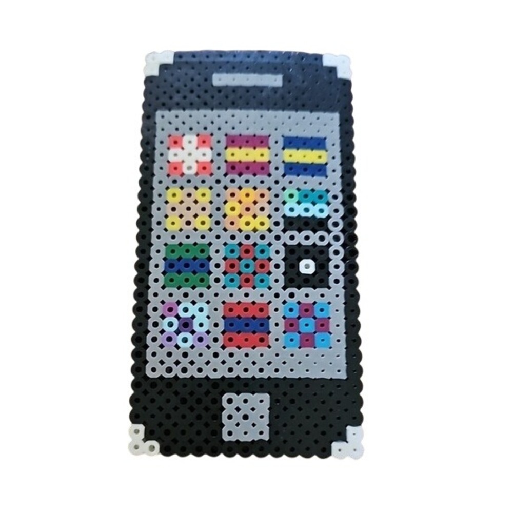 Handmade Perler Bead iPhone Pixel Art Retro Smartphone Fuse Bead Craft Gag Gift